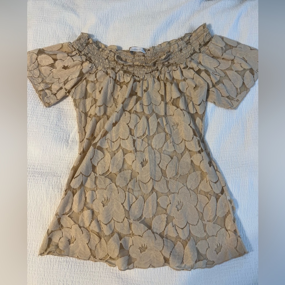 Charlotte Russe Floral Lace Top